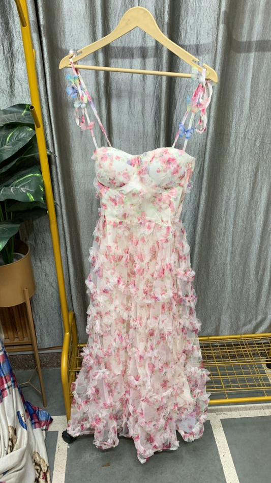 Floral Ruffle Corset Fairy Dress FC2562