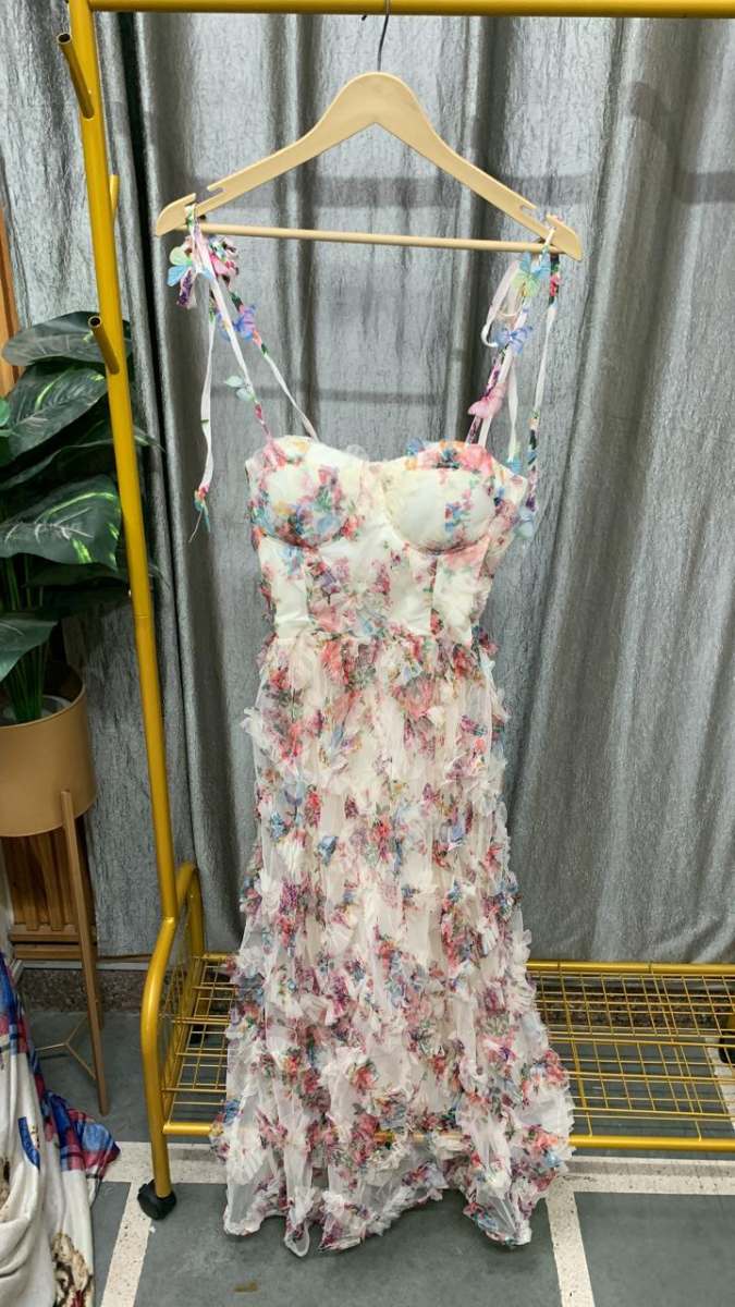Floral Ruffle Corset Fairy Dress FC2562