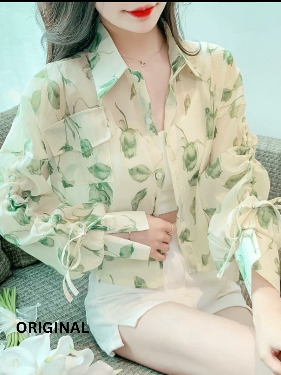 Floral Chiffon Shirt