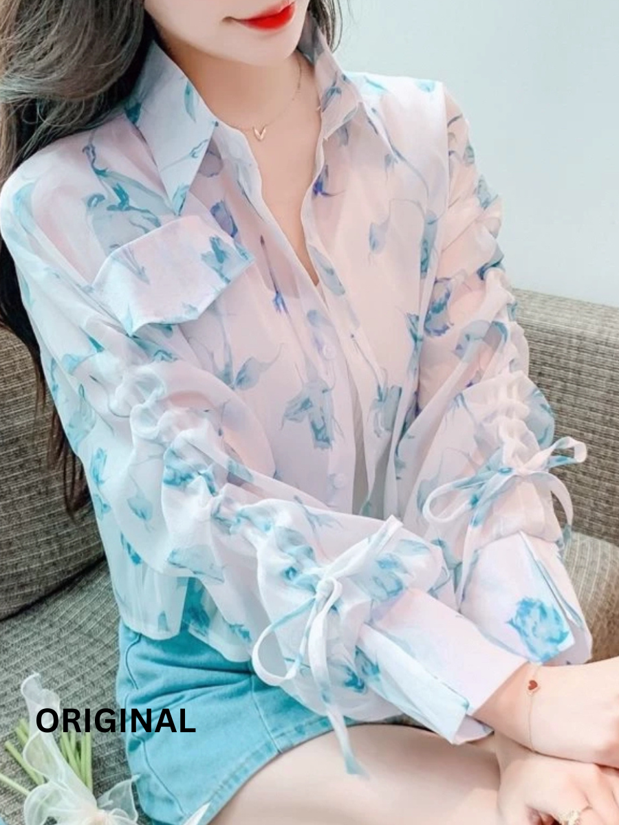 Floral Chiffon Shirt