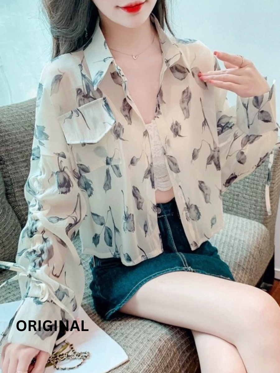 Floral Chiffon Shirt