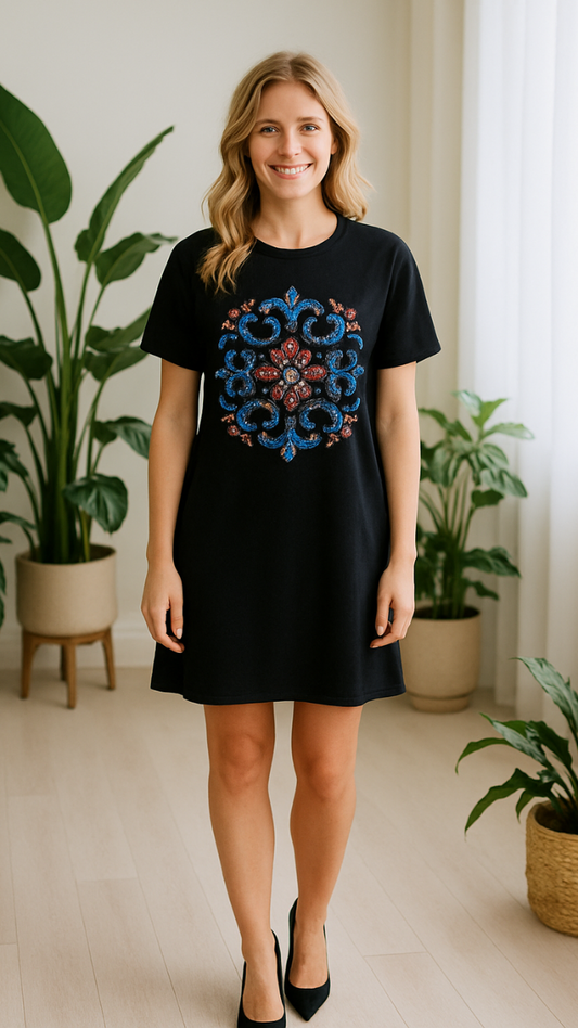 FC Floral Embroidered Dress