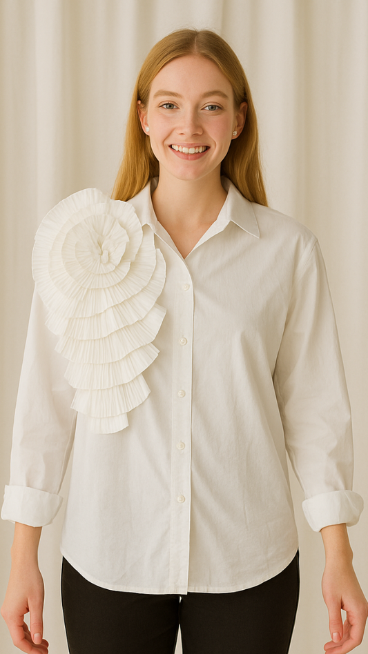 Fc Flower Design Long Sleeve Shirts