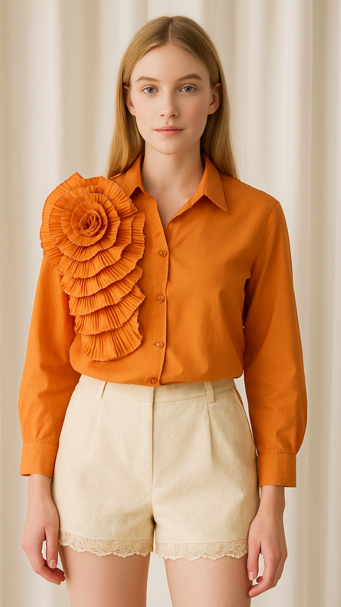 Fc Flower Design Long Sleeve Shirts