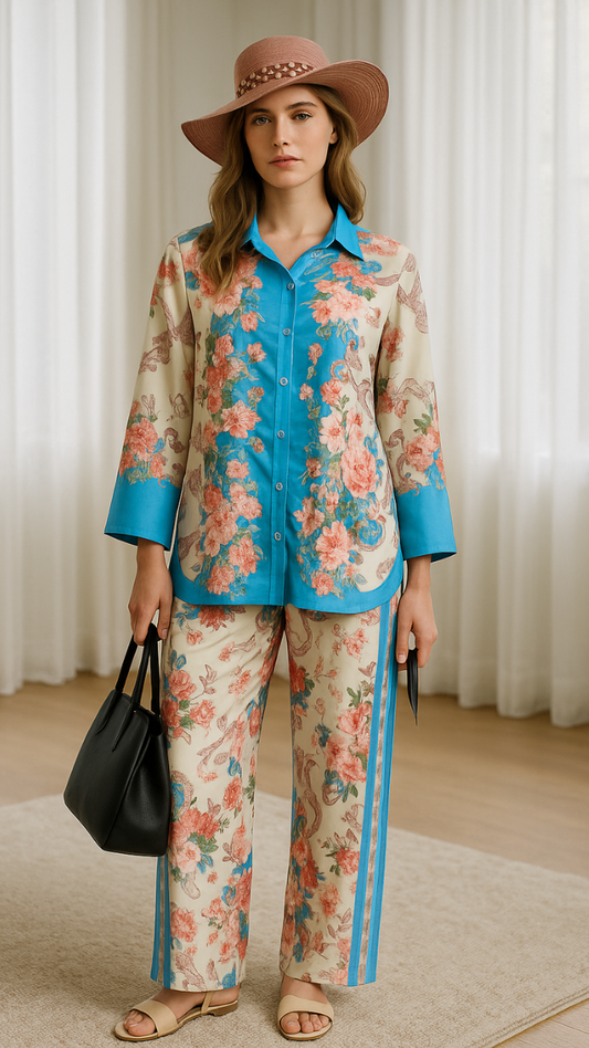 Flower Print Co- Ord Set FC1152