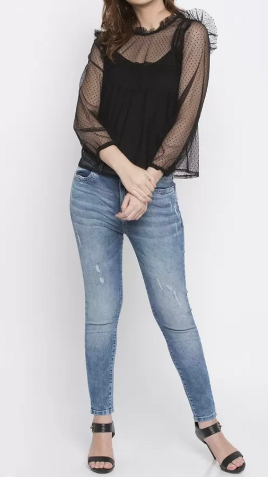 Frill Sleeve Top FC1077