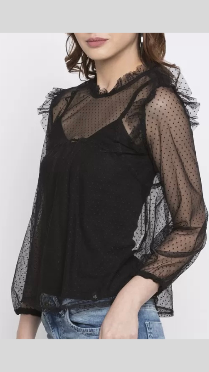 Frill Sleeve Top FC1077