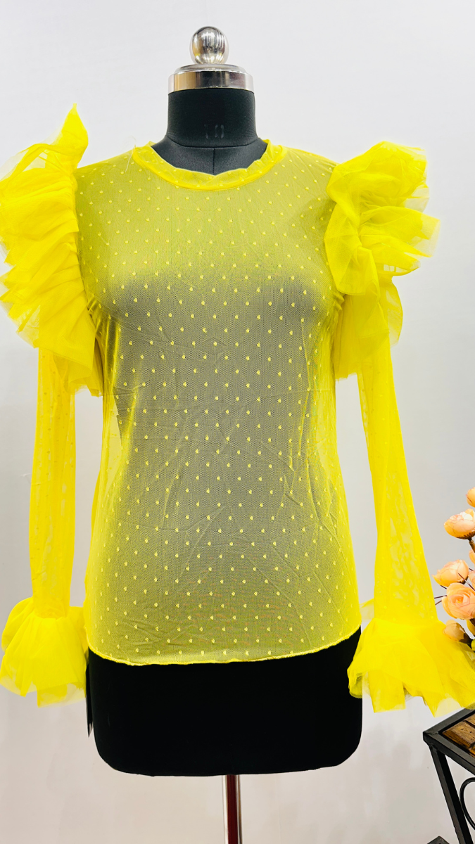 Frill Sleeve Top FC1077