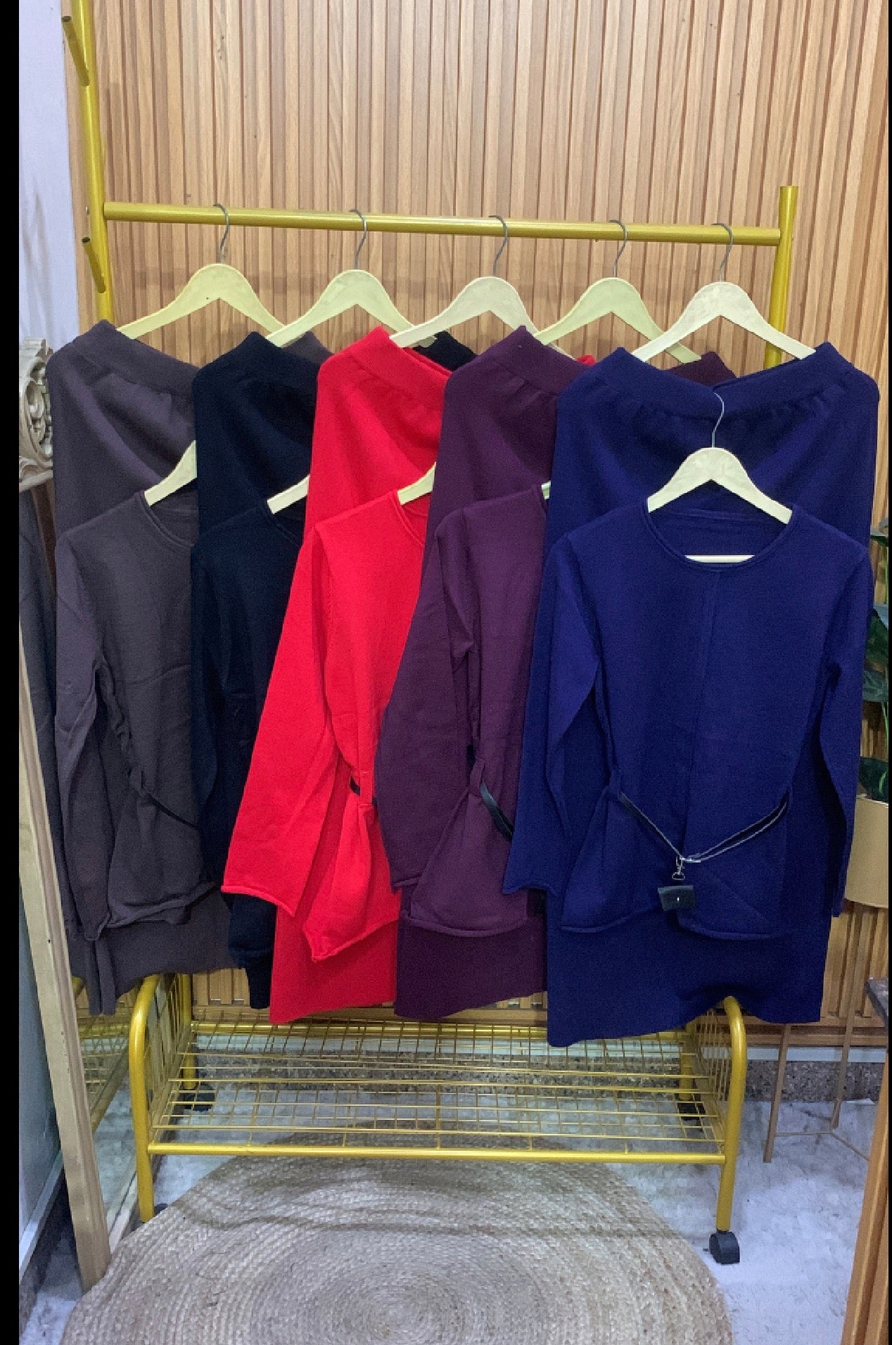 Round Neck Top With A- Line Skirt Set FC2008