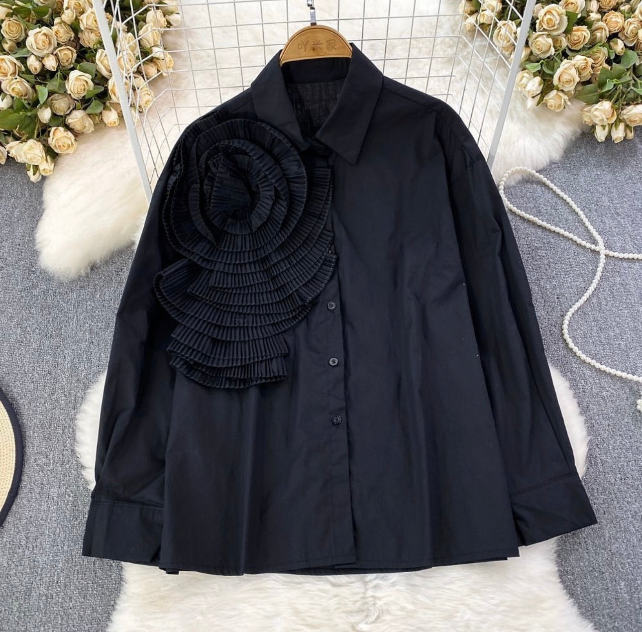 Fc Flower Design Long Sleeve Shirts