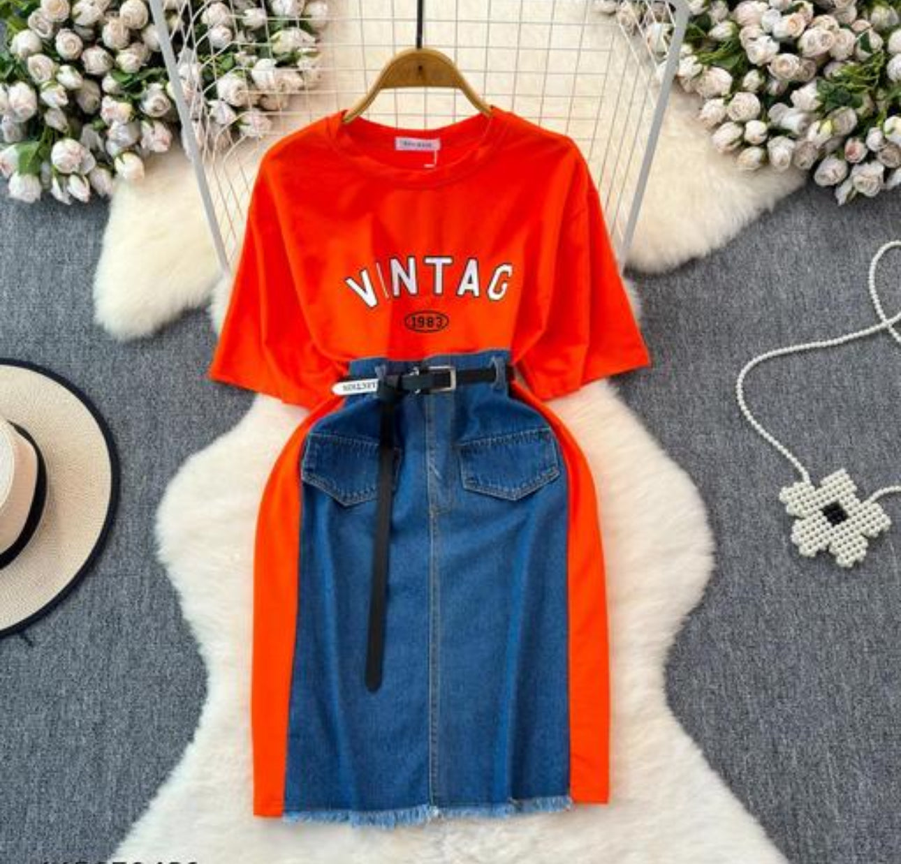 Vintage Denim Dress FC1209