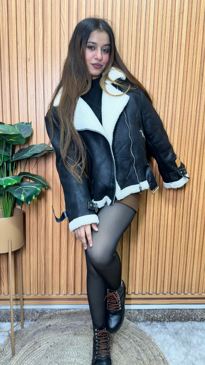 Fur Inner Leather Jacket FC2107