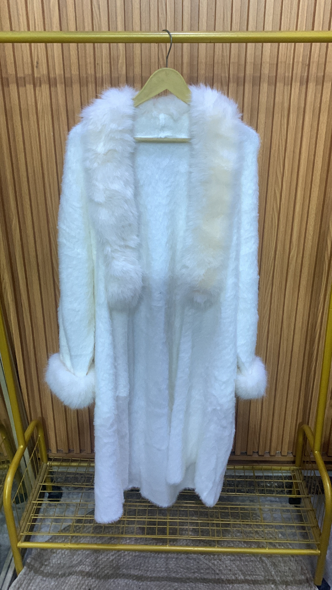Fur Neckline And Sleeve Shearling Coat FC2013