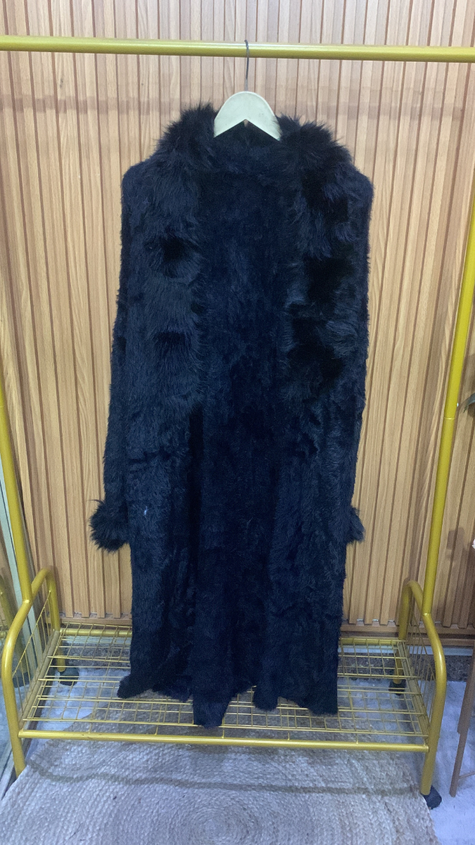 Fur Neckline And Sleeve Shearling Coat FC2013