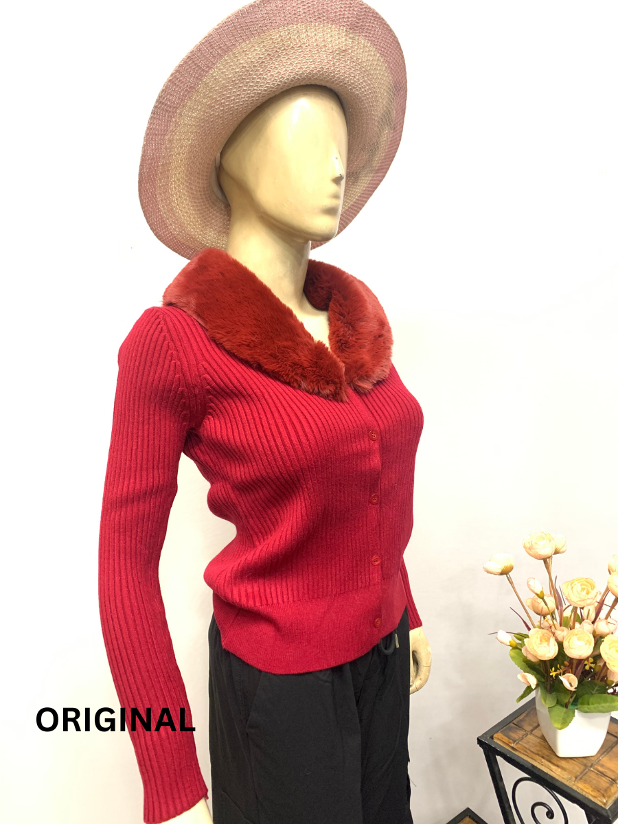 Fur Neck Winter Top FC1356