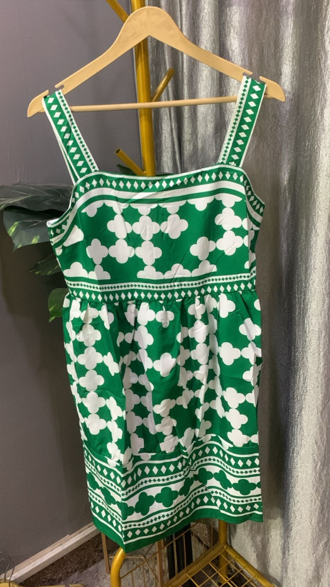 Geometric Pattern Summer Dress FC2223