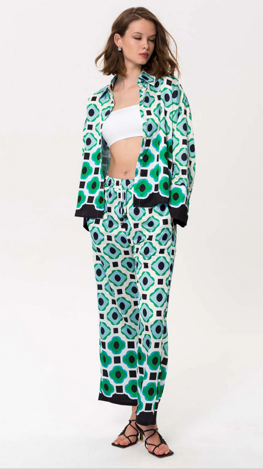 Geometric Printed Coord Set FC1794