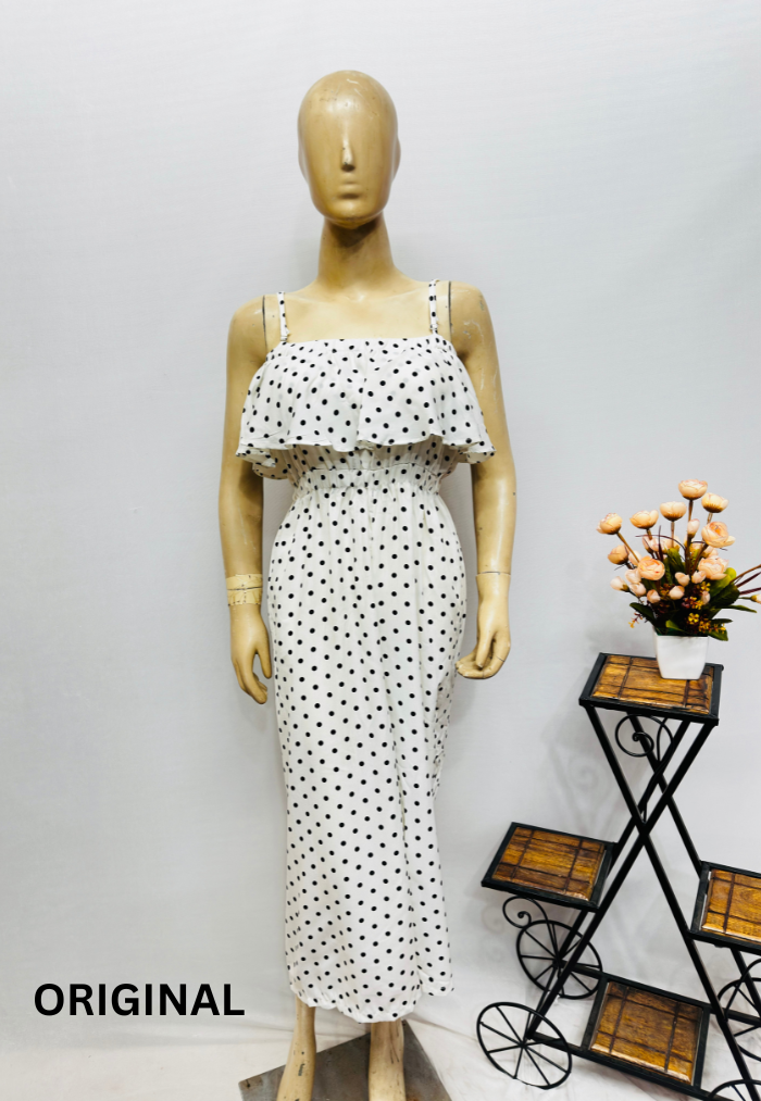 Georgette Polka Dot Dress 