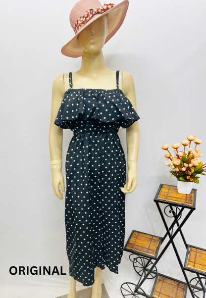 Georgette Polka Dot Dress 