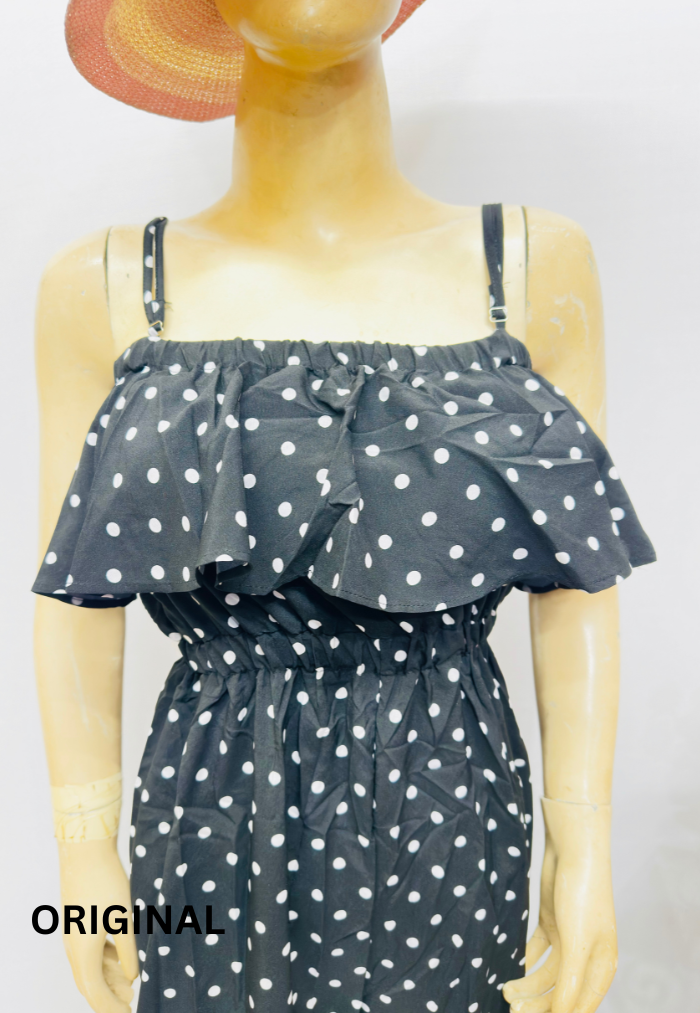 Georgette Polka Dot Dress 