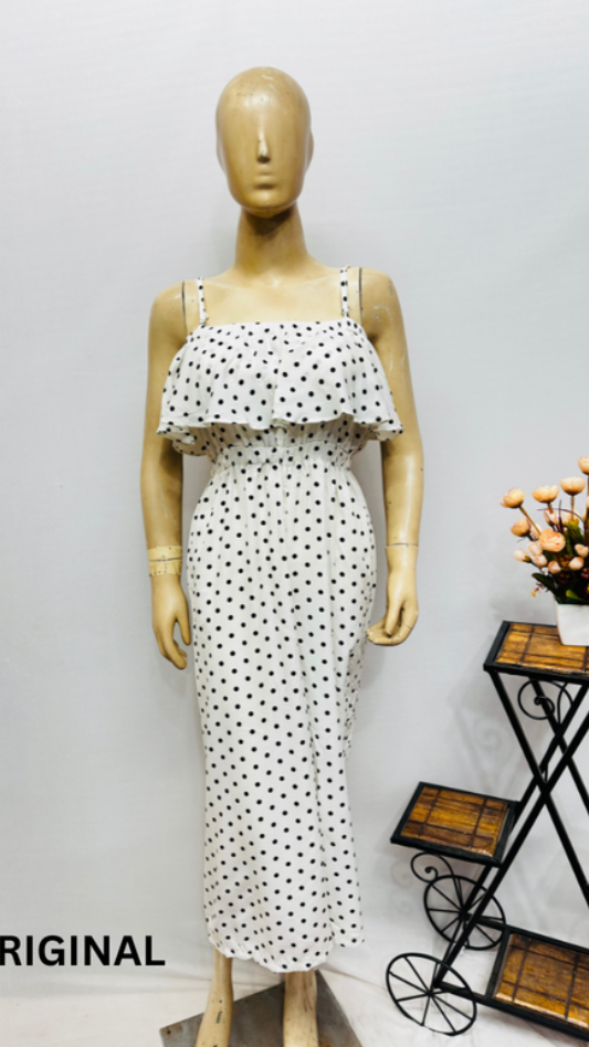 Georgette Polka Dot Dress FC1103