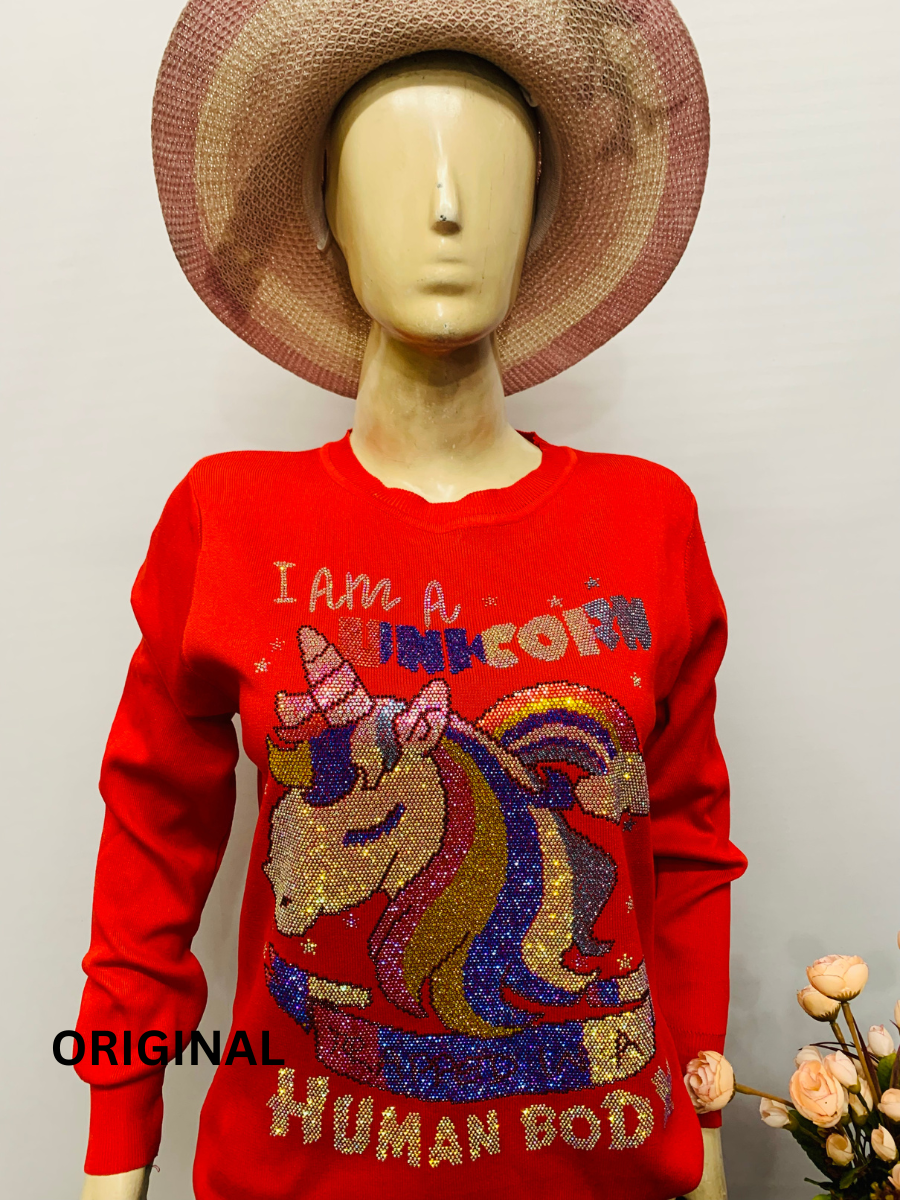 Glittering Unicorn Winter Top FC1393