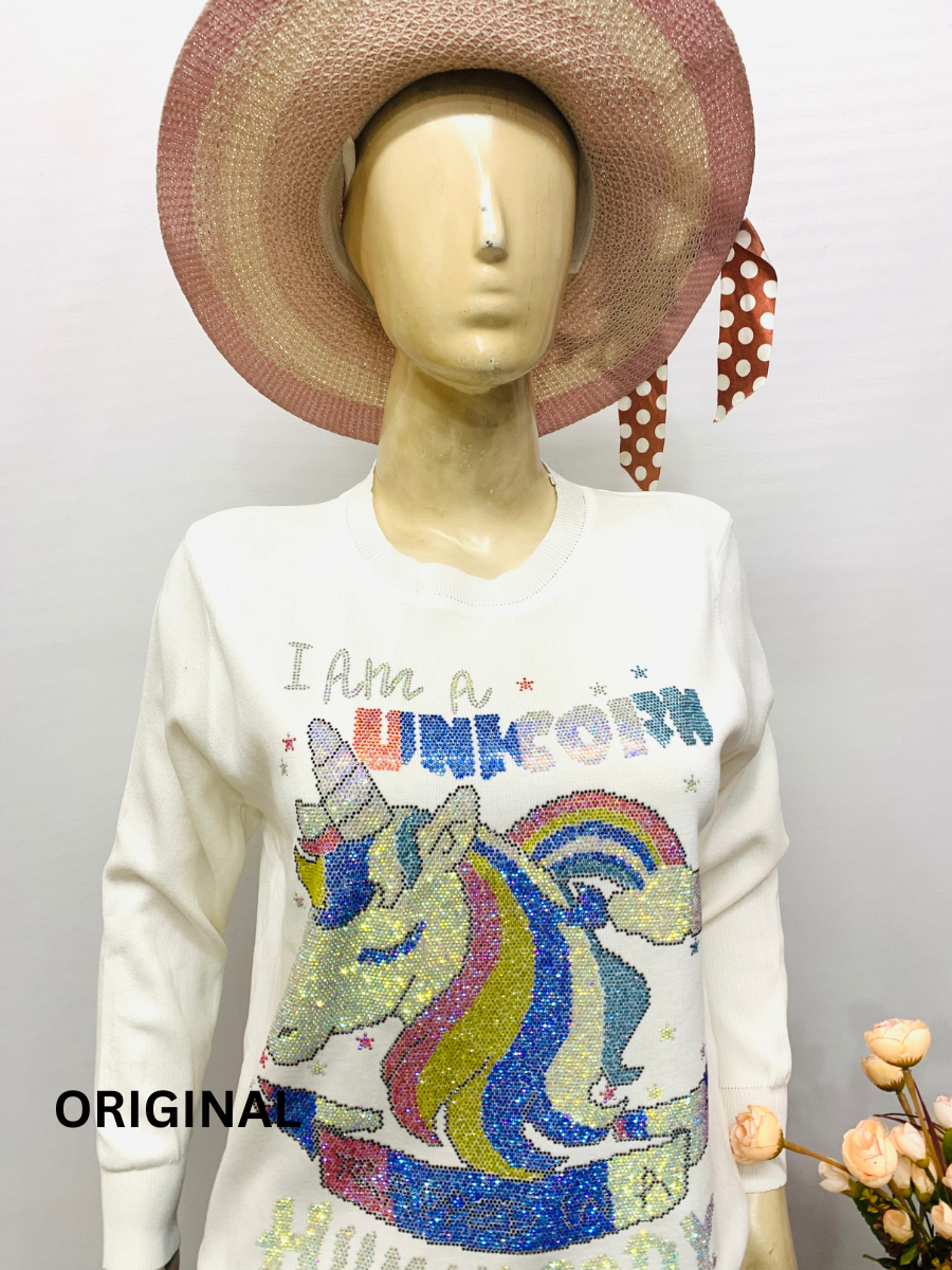 Glittering Unicorn Winter Top FC1393