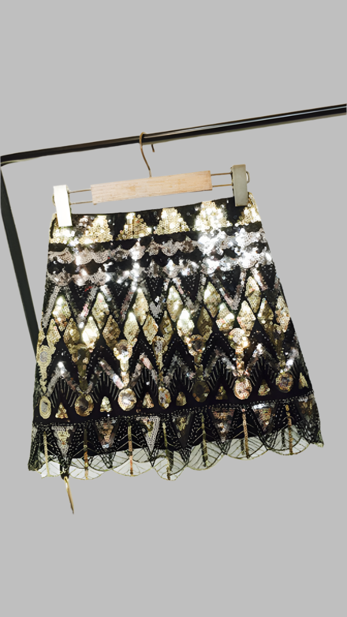 Golden Sequence Mini Skirt FC1832