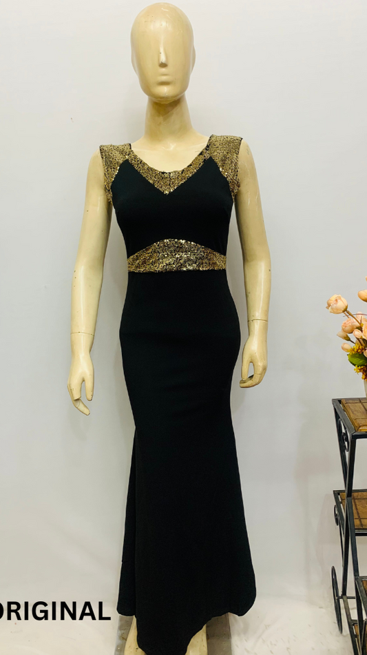 Gorgeous Black and Golden Dress