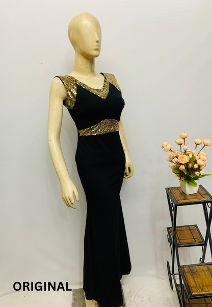 Gorgeous Black and Golden Dress