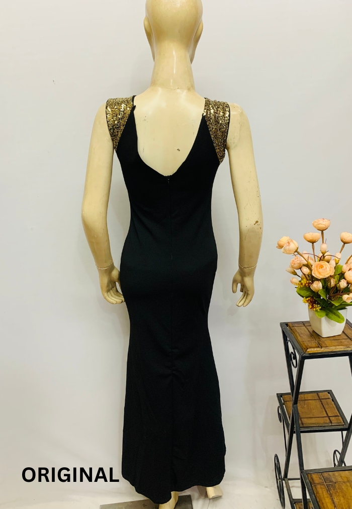 Gorgeous Black and Golden Dress