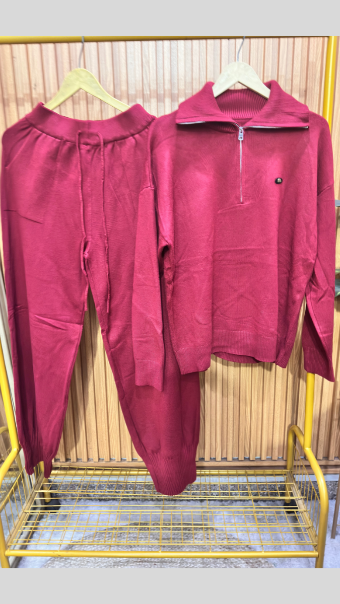 Half Chained Full Sleeve Top And Pant Coord Set FC1983