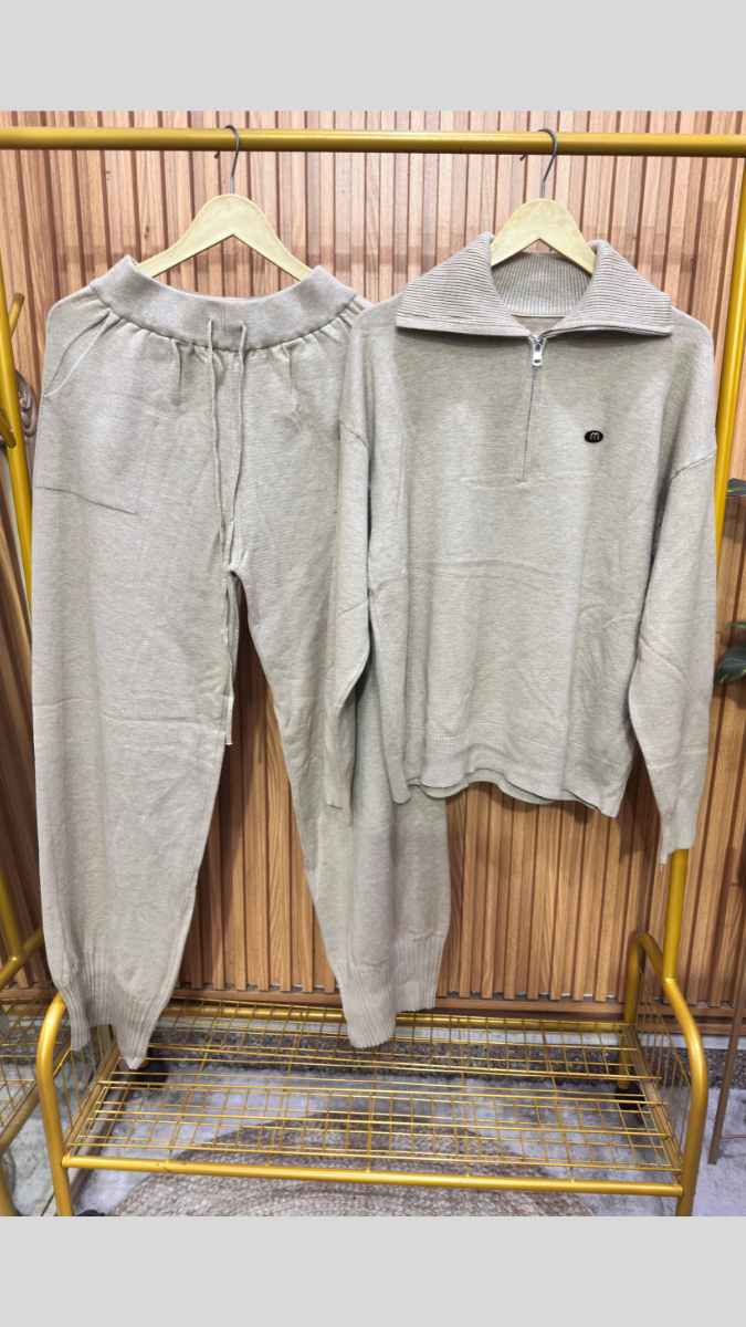 Half Chained Full Sleeve Top And Pant Coord Set FC1983