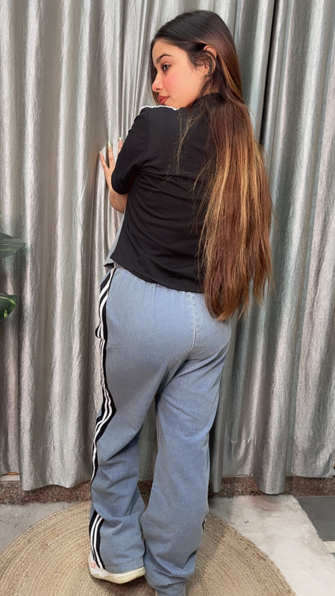 Half Sleeve Front Chained Shirt With Pant Coord Set FC2139