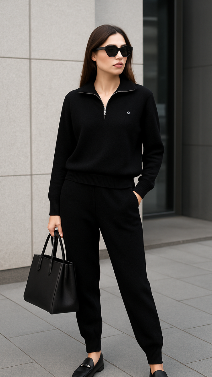 Half Chained Full Sleeve Top And Pant Coord Set FC1983