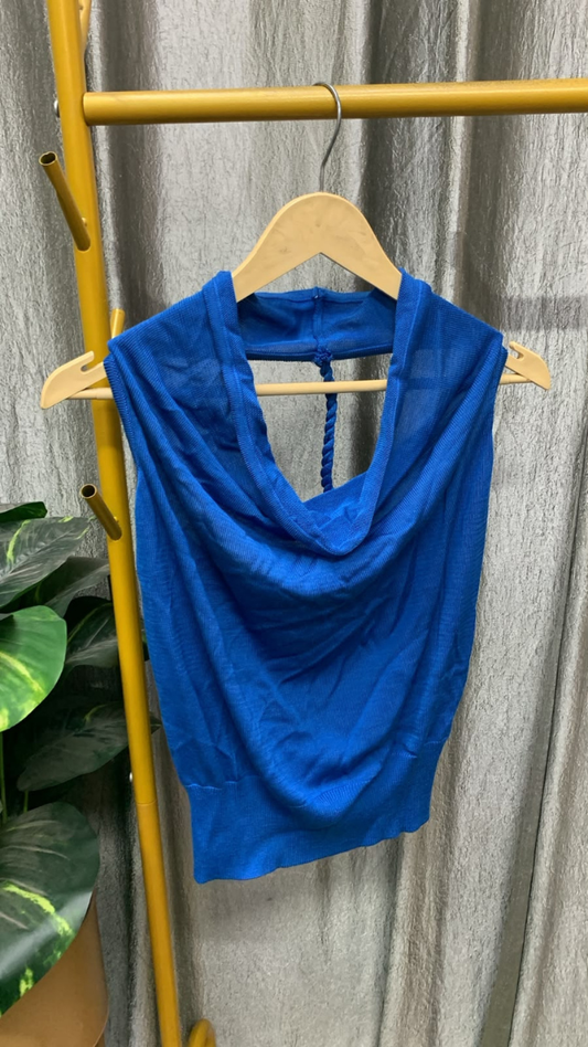 Halter Neck Sleeveless Loose Neckline Top FC2601