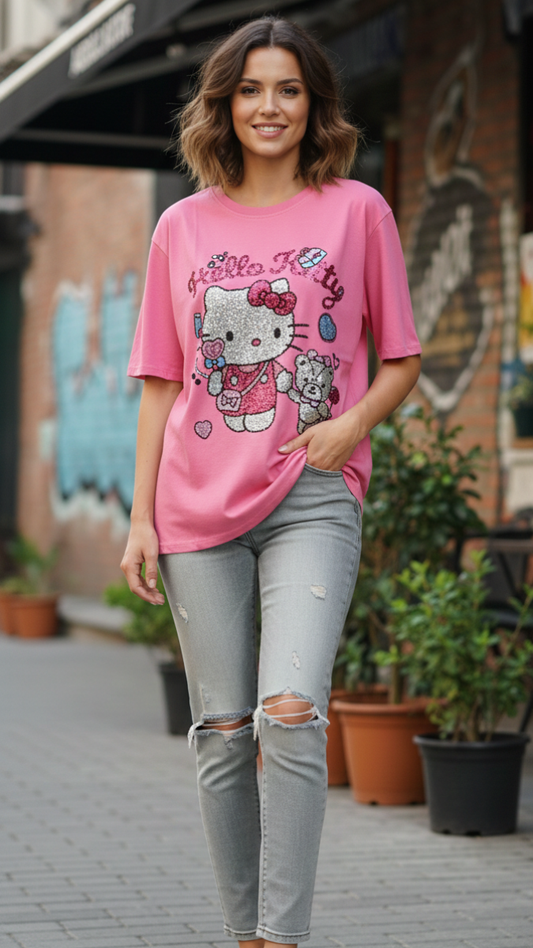 Hello Kitty Printed T- Shirt FC2169