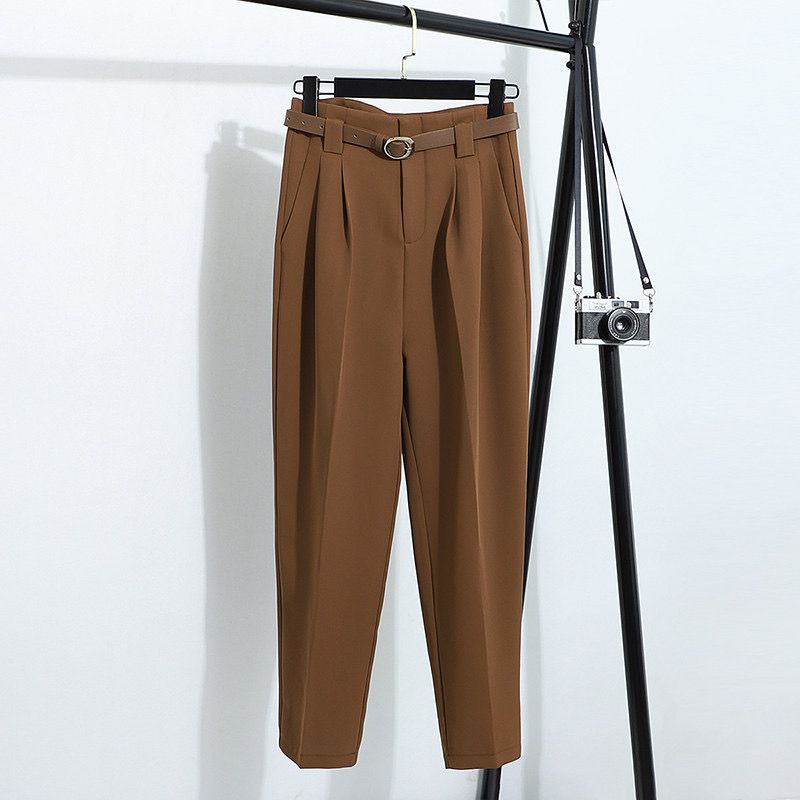 High Waist Casual Trouser With Belt