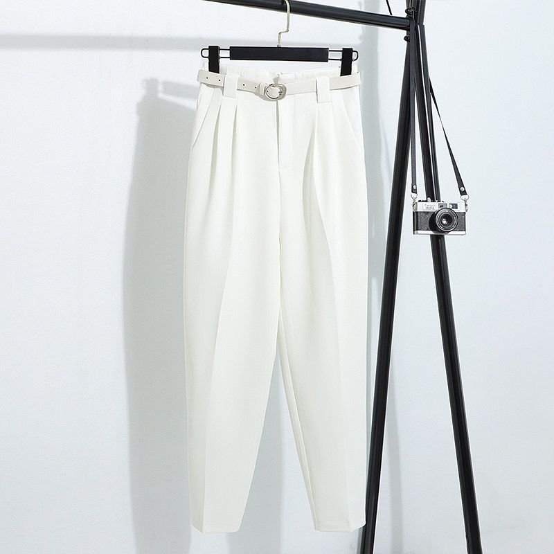 High Waist Casual Trouser With Belt