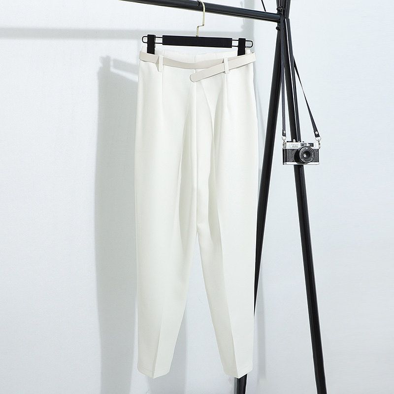 High Waist Casual Trouser With Belt