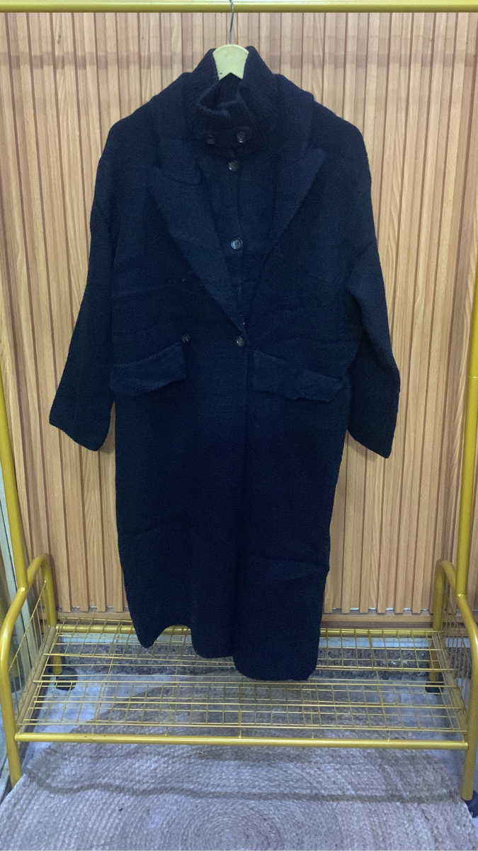 High neck Coat With Long Coat 2 Pc Set FC2014