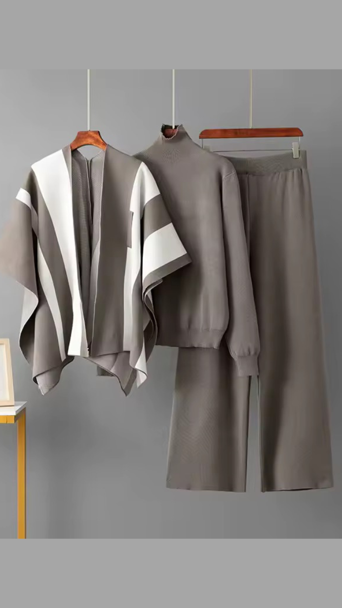 High neck Inner With Shrug And Pant Coord Set FC2036