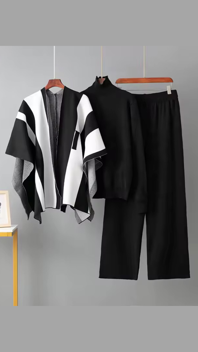 High neck Inner With Shrug And Pant Coord Set FC2036