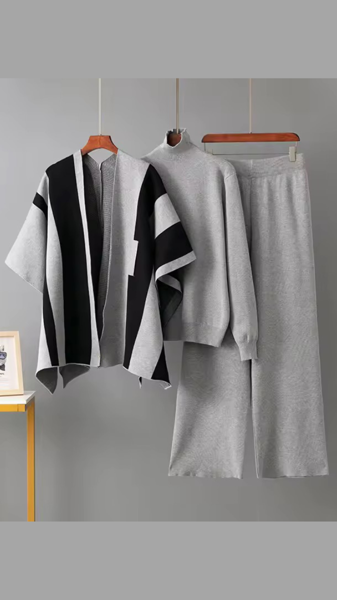 High neck Inner With Shrug And Pant Coord Set FC2036