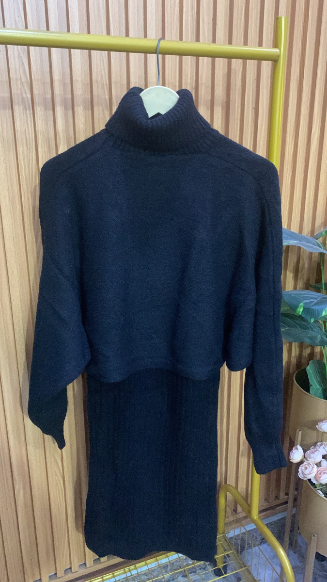 High neck Shrug With A-Line Dress FC2015