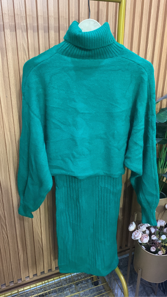 High neck Shrug With A-Line Dress FC2015