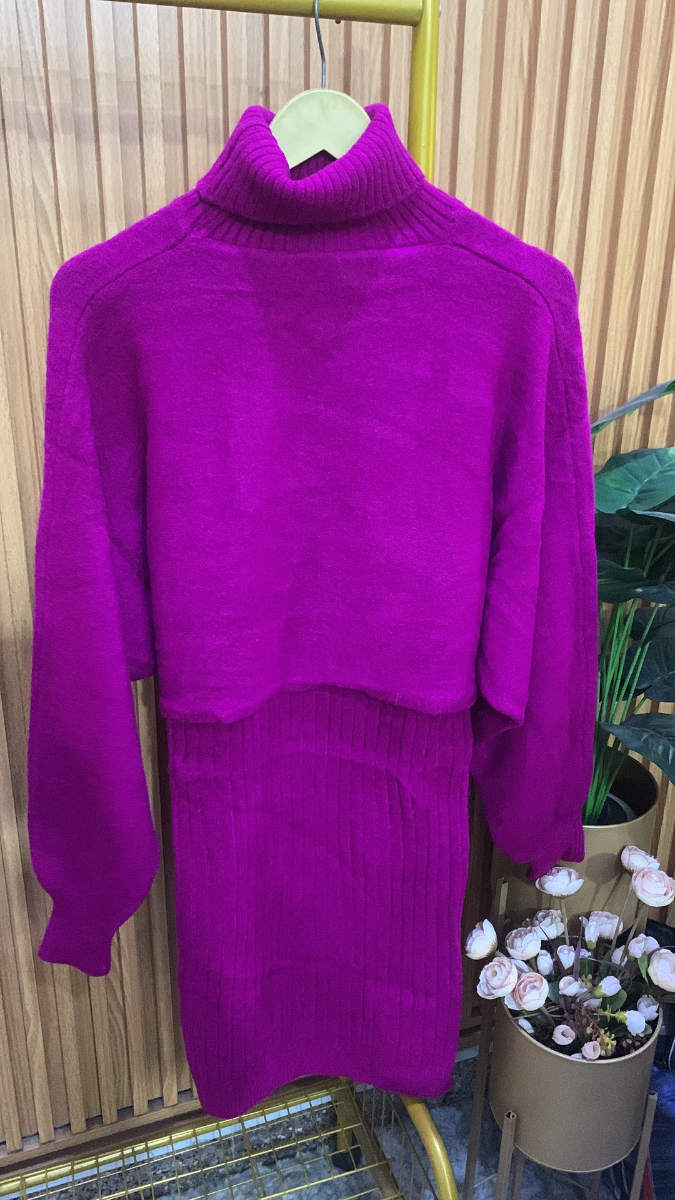 High neck Shrug With A-Line Dress FC2015