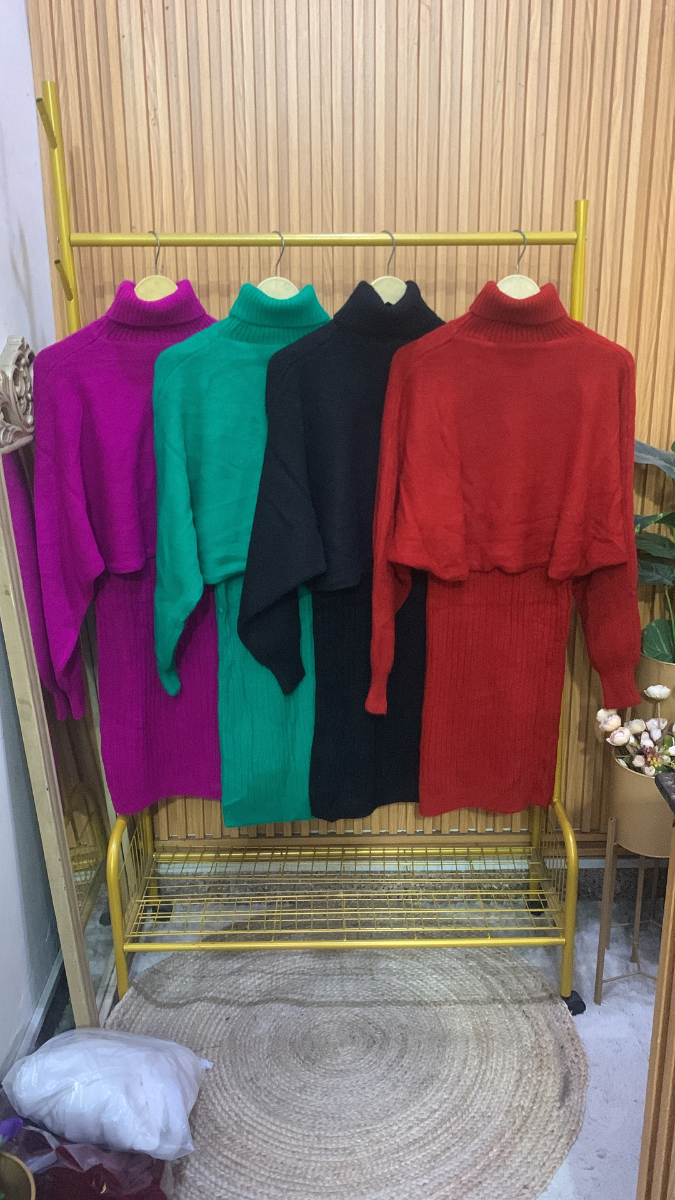 High neck Shrug With A-Line Dress FC2015