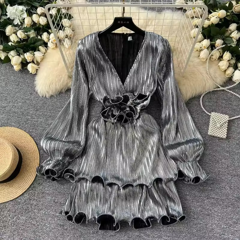 Ruffle Full Sleeve Dress FC1591