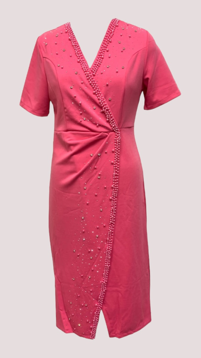 Beautiful Pearl Embedded Dress FC1186